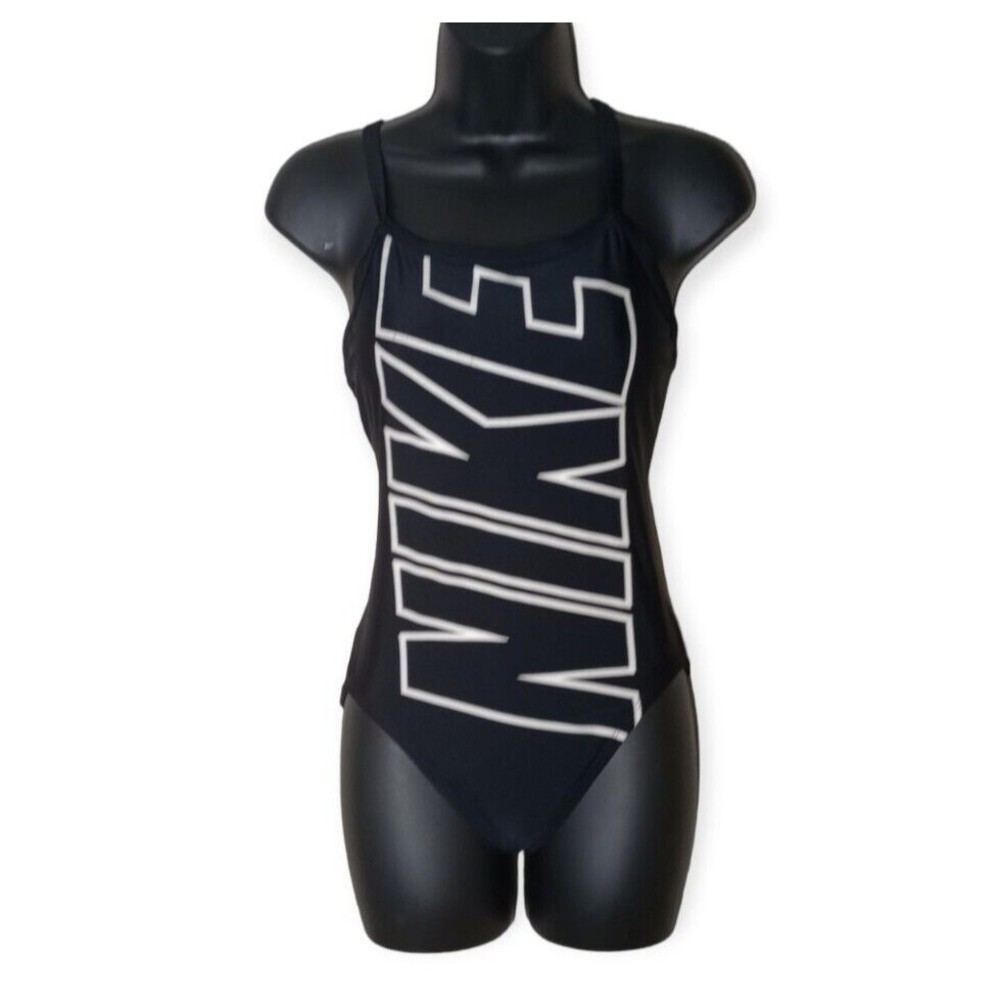 Nike Black and White Women's One Piece Swimsuit